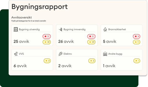 Eksempel på bygningsrapport